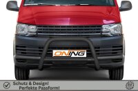 Frontbügel mit Querstreben für VW T6 2015-2019 SCHWARZ 70mm Gutachten