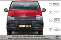 Frontbügel mit Querstreben für VW T6 2015-2019 SCHWARZ 70mm Gutachten