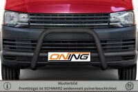 Frontbügel für VW T6 2015-2019 SCHWARZ 70mm Edelstahl Gutachten