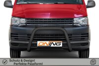 Frontbügel für VW T6 2015-2019 SCHWARZ 70mm Edelstahl Gutachten