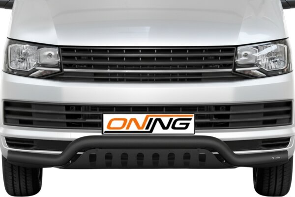 Frontbügel Unterfahrschutz für VW T6 2015-2019 SCHWARZ 70mm breit Gutachten