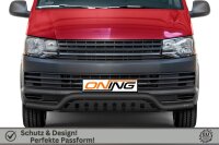 Frontbügel Unterfahrschutz für VW T6 2015-2019 SCHWARZ 70mm breit Gutachten
