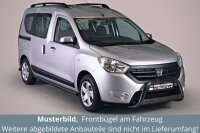 Frontbügel Edelstahl schwarz für Dacia Dokker...