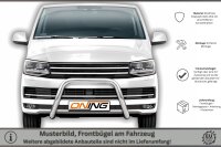Frontbügel Edelstahl für VW T6 2015-2019 70mm Frontschutzbügel Gutachten