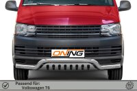 Frontbügel mit Unterfahrschutz für VW T6 2015-2019 70mm breit Gutachten