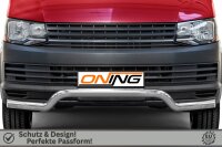 Frontbügel Edelstahl für VW T6 2015-2019 Ø70mm breit Gutachten