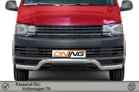 Frontbügel Edelstahl für VW T6 2015-2019 Ø70mm breit Gutachten