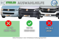 Frontbügel Edelstahl für VW T6 2015-2019 Ø70mm breit Gutachten