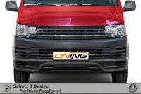 Frontbügel Edelstahl für VW T6 2015-2019 SCHWARZ 70mm breit Edelstahl Gutachten
