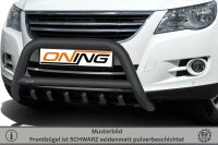 Frontbügel mit Unterbodenschutz für VW Tiguan 5N 2007-2016 SCHWARZ 70mm Gutachten