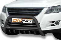 Frontbügel mit Unterbodenschutz für VW Tiguan 5N 2007-2016 SCHWARZ 70mm Gutachten