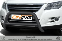 Frontbügel mit Querstreben für VW Tiguan 5N 2007-2016 SCHWARZ 70mm Edelstahl Gutachten