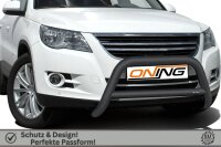 Frontbügel mit Querstreben für VW Tiguan 5N 2007-2016 SCHWARZ 70mm Edelstahl Gutachten