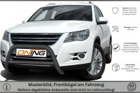 Frontbügel mit Querstreben für VW Tiguan 5N 2007-2016 SCHWARZ 70mm Edelstahl Gutachten