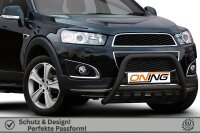 Frontbügel Unterbodenschutz für Chevrolet Captiva 2011-2015 SCHWARZ 70mm
