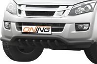 Frontbügel mit Unterbodenschutz für Isuzu D-Max II 2012-2016 SCHWARZ 70mm breit Gutachten