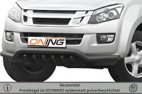 Frontbügel mit Unterbodenschutz für Isuzu D-Max II 2012-2016 SCHWARZ 70mm breit Gutachten