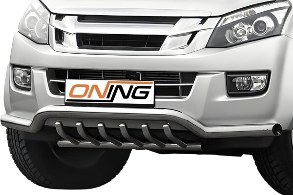 Frontbügel mit Unterbodenschutz für Isuzu D-Max II 2012-2016 70mm breit Gutachten