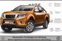 Frontbügel Unterbodenschutz für Nissan NP300 Navara 2015- SCHWARZ 70mm Gutachten