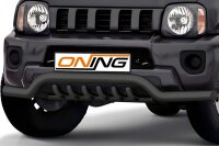 Frontbügel mit Unterbodenschutz für Suzuki Jimny FJ 2012-2018 SCHWARZ 70mm breit Gutachten