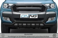 Frontbügel mit Unterbodenschutz für Ford Ranger 2016-2022 SCHWARZ 70mm Gutachten breit