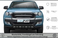 Frontbügel mit Unterbodenschutz für Ford Ranger 2016-2022 SCHWARZ 70mm Gutachten breit