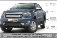 Frontbügel mit Unterfahrschutz für Ford Ranger 2016-2022 SCHWARZ 70mm Gutachten breit