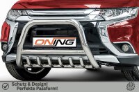 Frontbügel mit Unterbodenschutz für Mitsubishi Outlander 2015-2018 70mm Gutachten