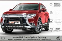 Frontbügel mit Unterbodenschutz für Mitsubishi Outlander 2015-2018 SCHWARZ 70mm Gutachten breit