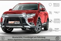 Frontbügel mit Querstreben für Mitsubishi Outlander 2015 - 2018 SCHWARZ 70mm Gutachten breit