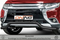 Frontbügel breit für Mitsubishi Outlander 2015-2018 SCHWARZ 70mm Gutachten